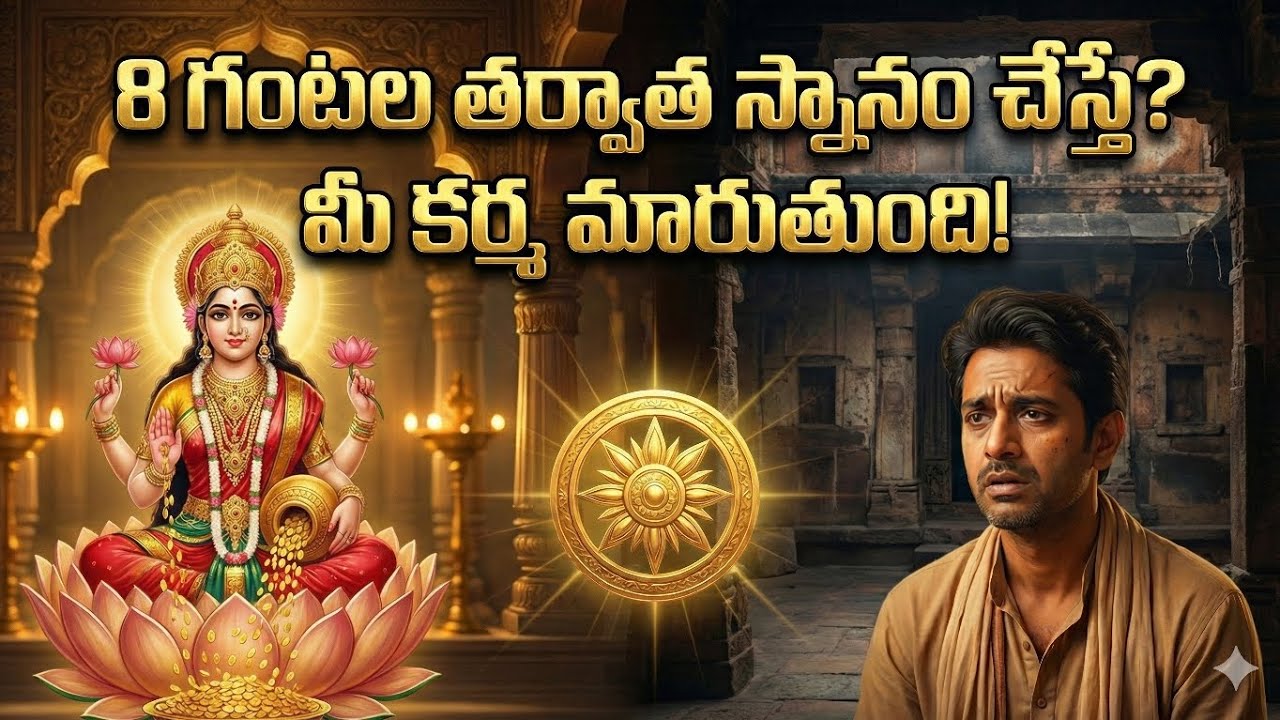 ఐశ్వర్యం కలగాలంటే 8 గంటల ఈ సమయంలోనే స్నానం చేయాలి.. విష్ణు పురాణం ఏం చెబుతోంది #lakshmidevi 