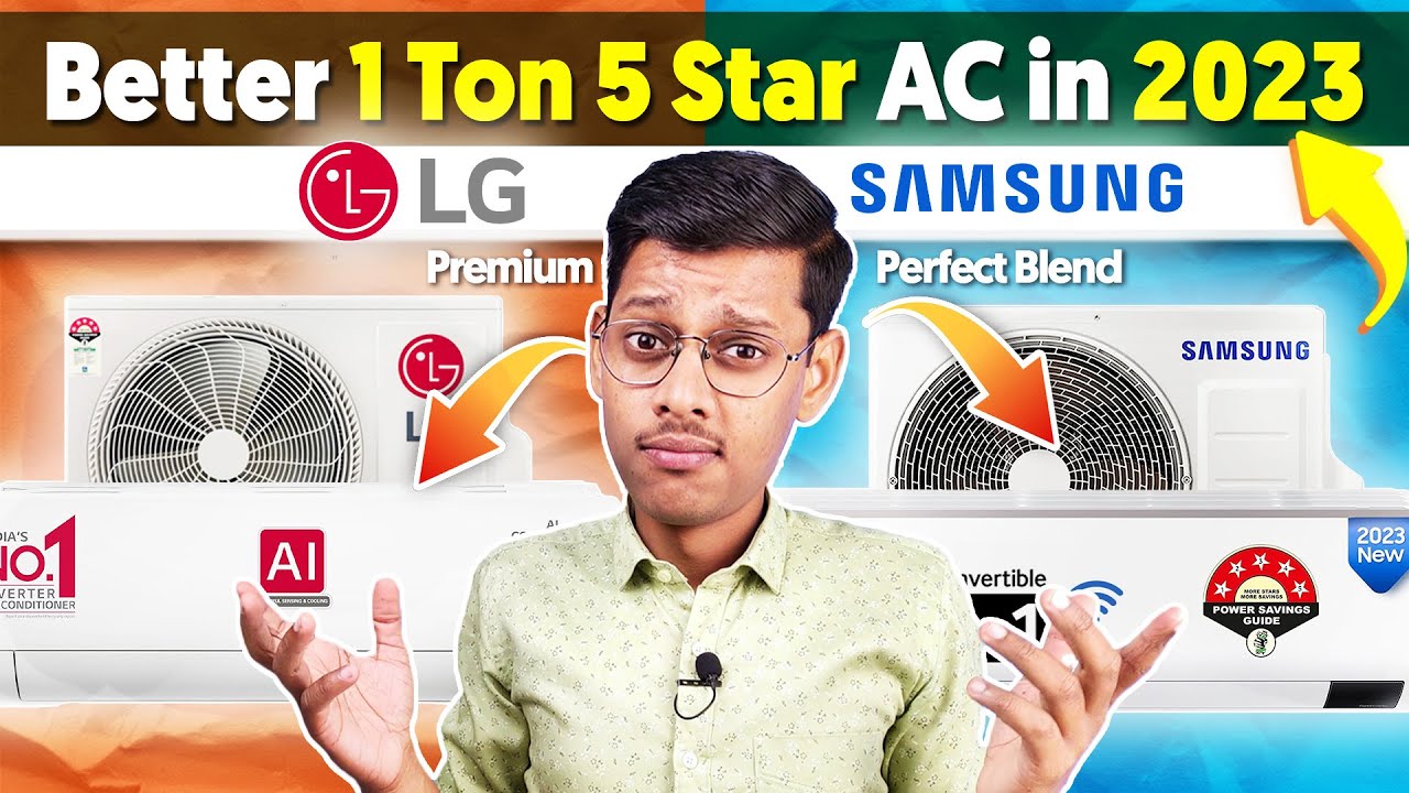 Which is Better? Samasung AC vs LG AC 🥶 Best 1 Ton 5 Star AC in India 2023