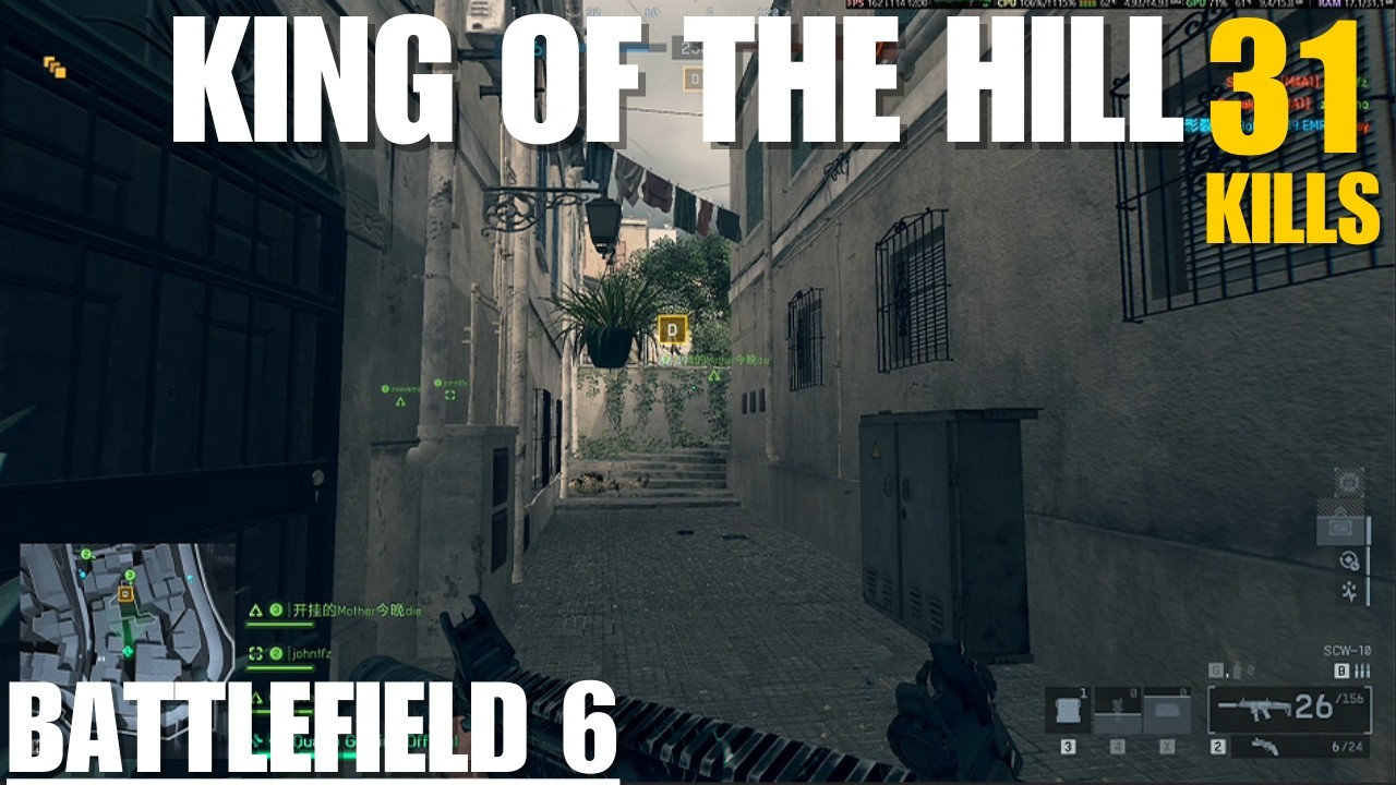BATTLEFIELD 6 - KING OF THE HILL 31KILLS FULL Gameplay! Iberian Offensive (Castle Road) Map