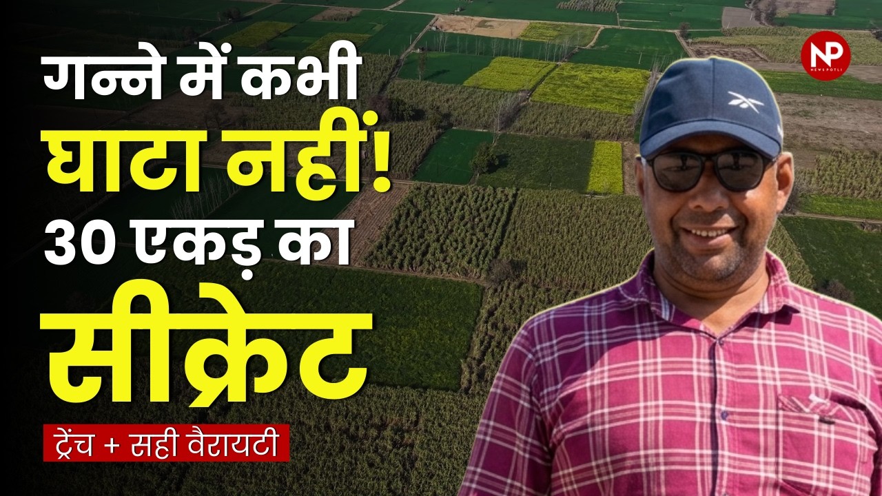 हर साल Profit 💰 30 Acre Sugarcane Farming, ये कौन सा Game है?. ट्रेंच विधि से गन्ना बुवाई के फायदे