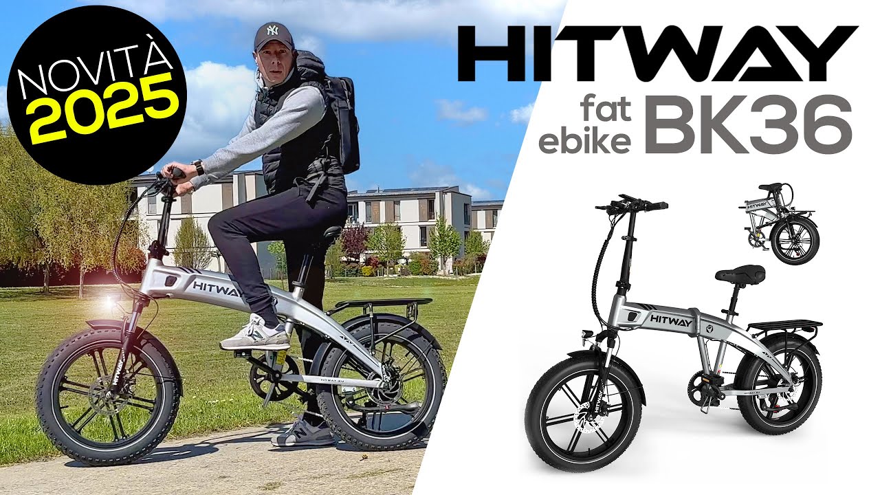 BK36 HITWAY: nuova Bicicletta Elettrica Fat potente e leggera | recensione, test e montaggio 2025