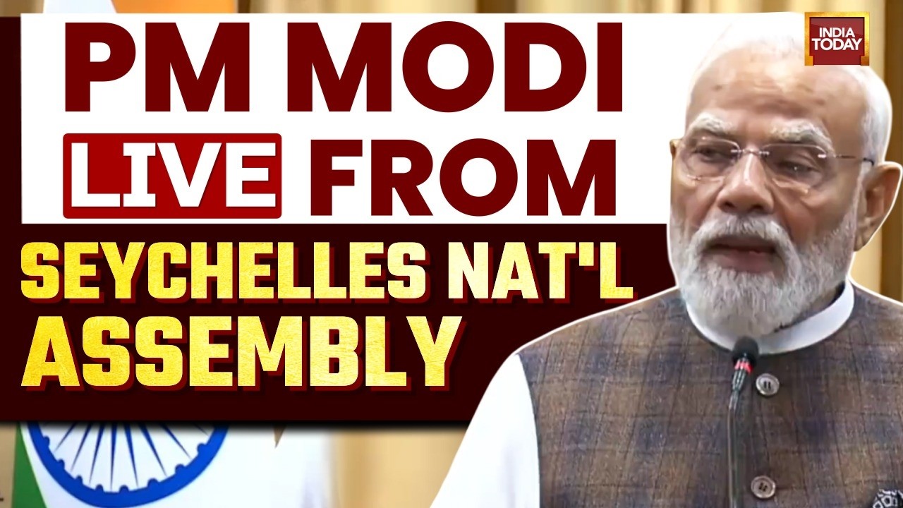 LIVE: PM Modi Addresses Seychelles National Assembly During Historic State Visit | Watch