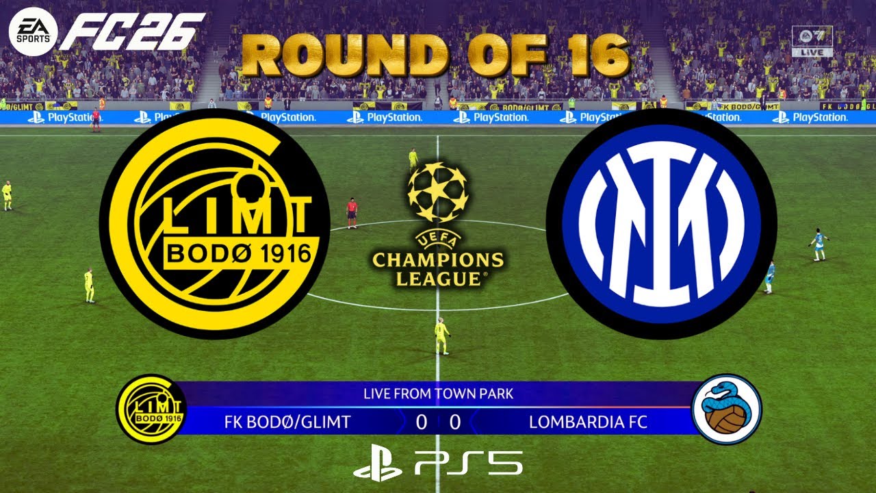 BODO GLIMT - INTER | UEFA CHAMPIONS LEAGUE ROUND OF 16 | LVBENS FC 26 PS5