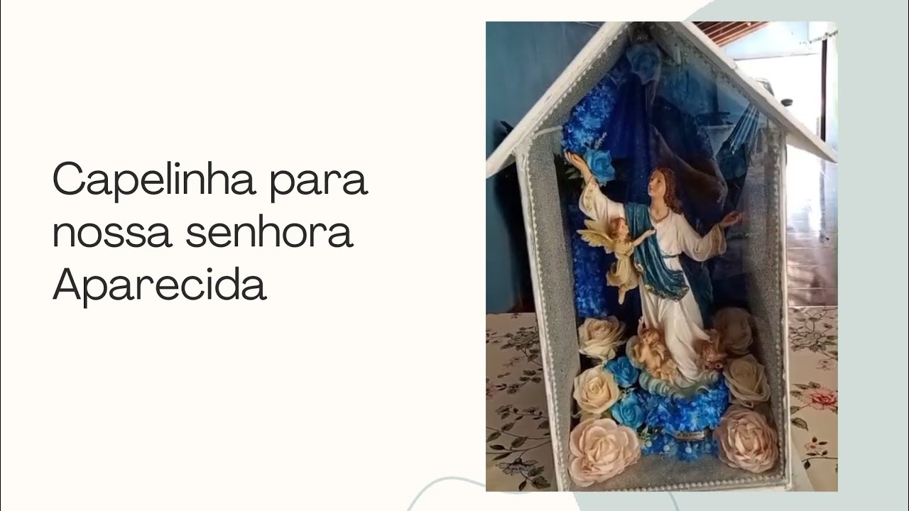 Ensinando a fazer capelinha para nossa senhora Aparecida 