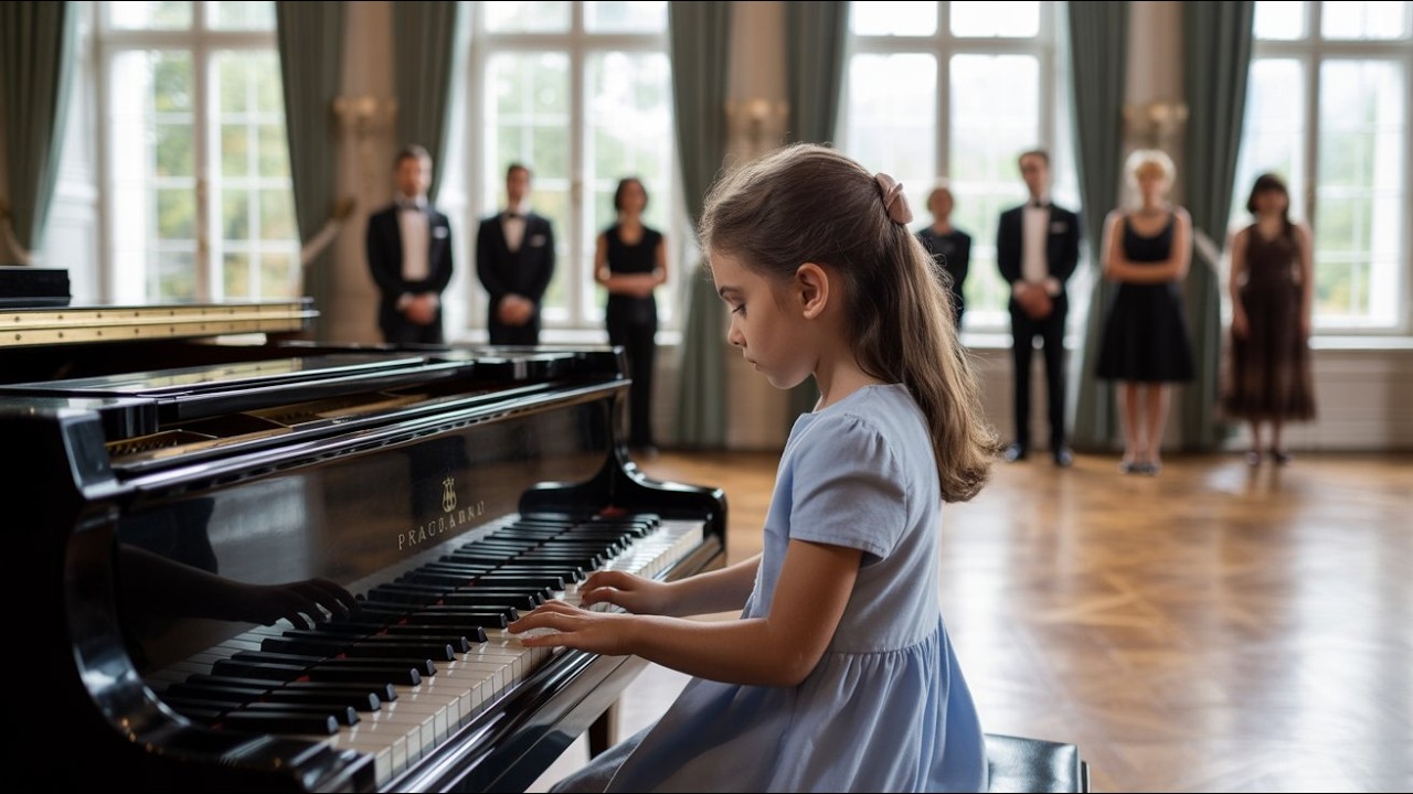 The girl was laughed at for touching the piano – but after a few seconds she Astonished everyone!