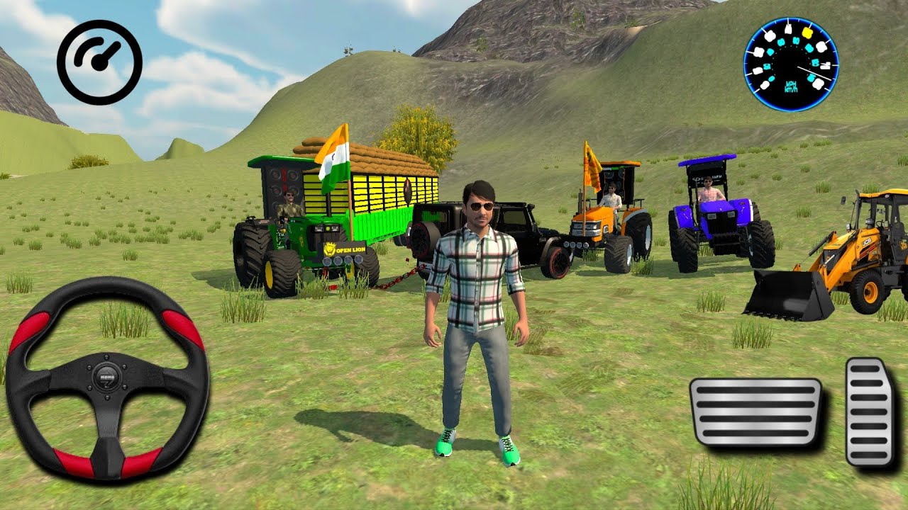 Rescue A Tactor with overload trolley ?? #youtube #gaming #simulator #cartoon #viral #trending #game