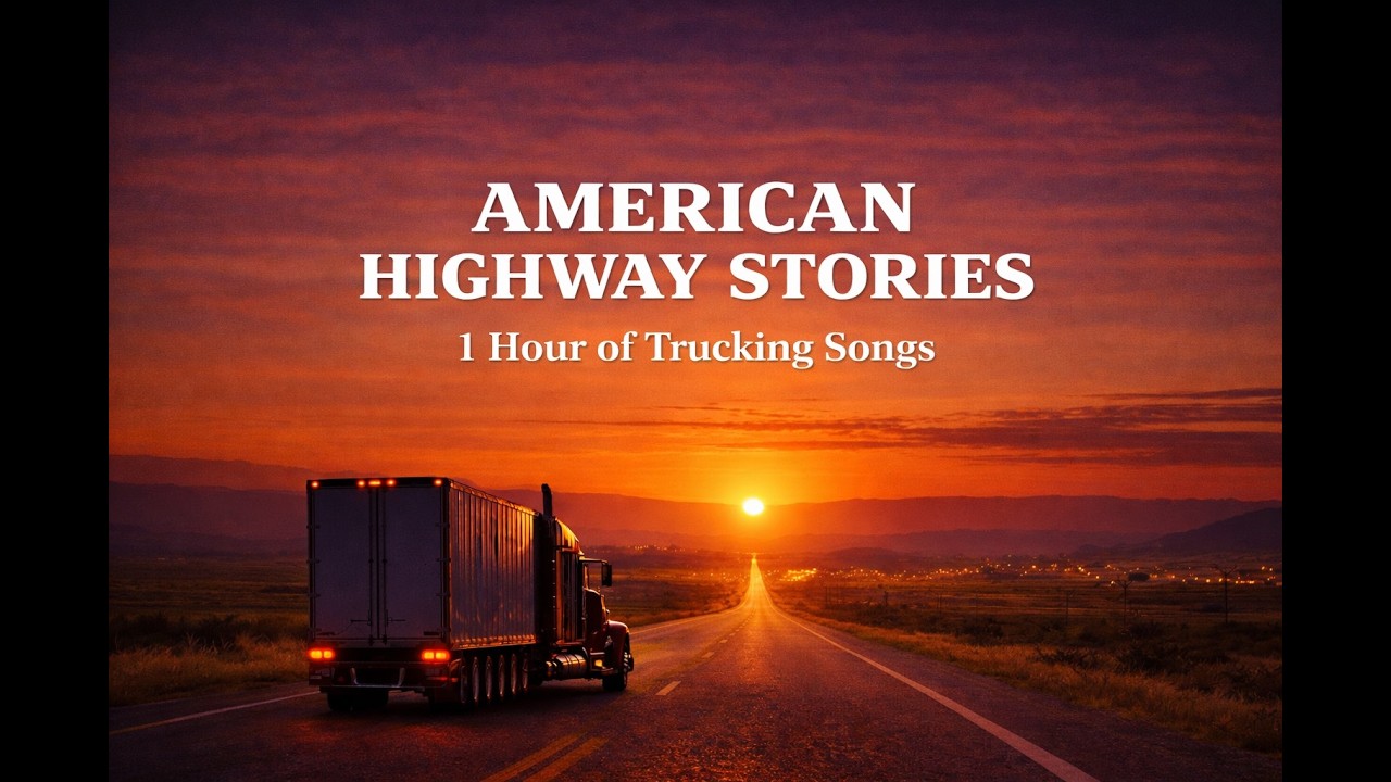 1 Hour of Trucking Songs 🚛 American Highway Stories | Country Road Driving Music