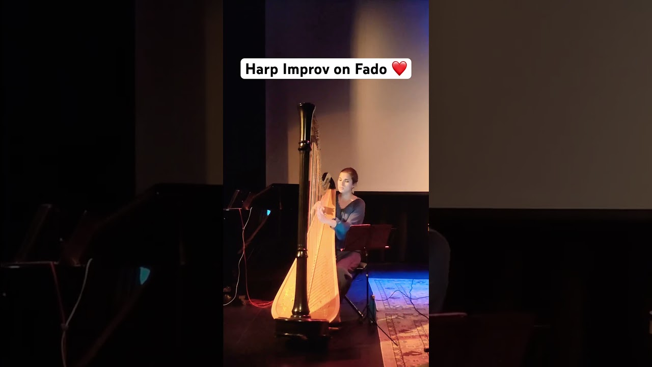 #harpimprov on #fado in #losangeles ❤️🇵🇹🇺🇸 #belgianartist 🇧🇪 #harpist