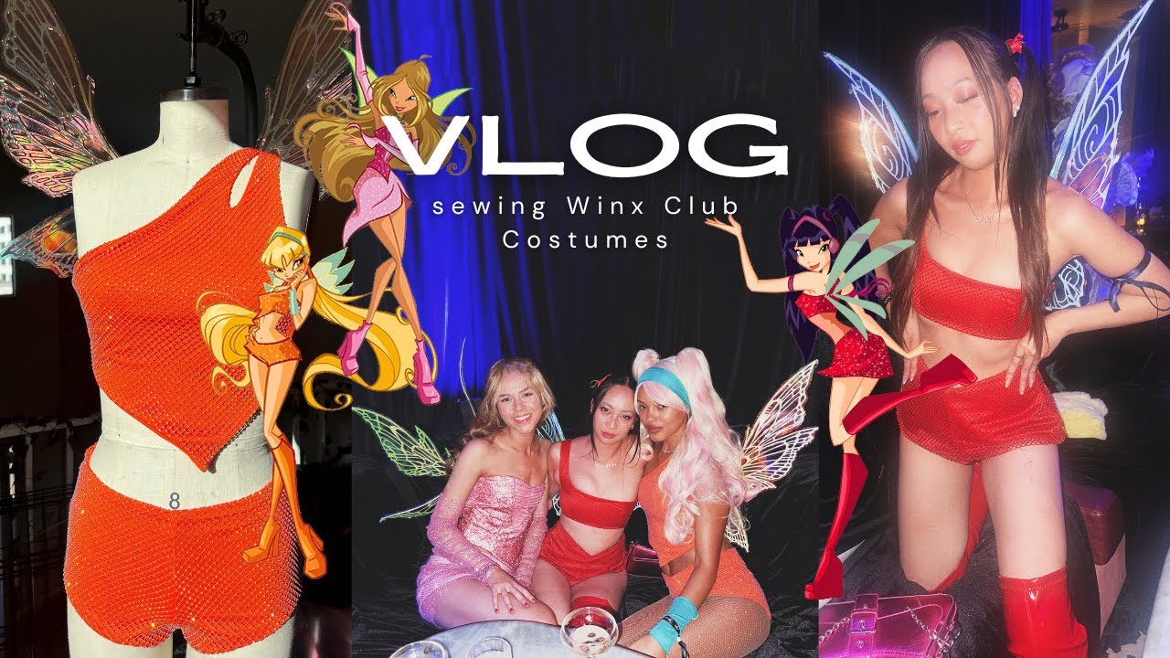 ✨ DIY Winx Club Halloween Costume Sewing Vlog ✨