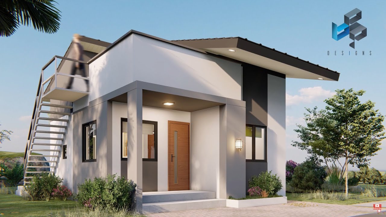 Amazing SMALL HOUSE DESIGN 6x7 with ROOF DECK - 1 MILLION PESOS- 2 Bedrooms