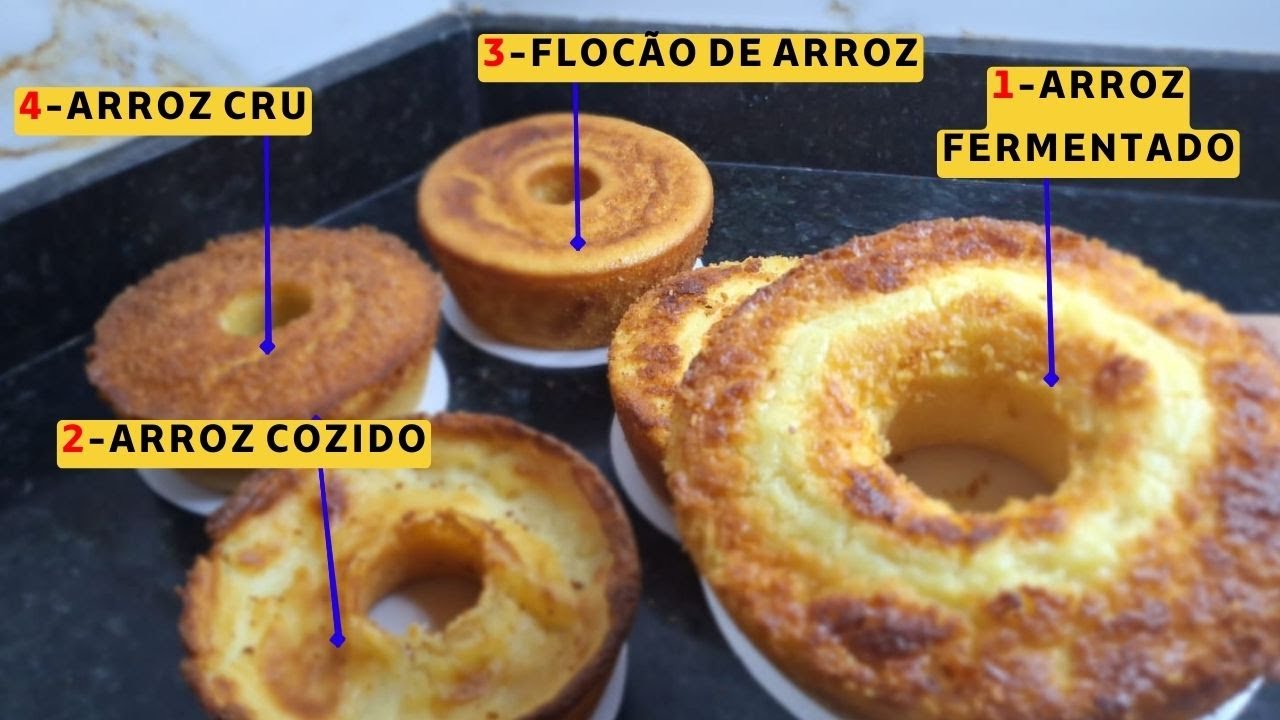 O SEGREDO DOS 4 MELHORES BOLOS DE ARROZ PRA VENDER: DELICIOSOS E LUCRATIVOS