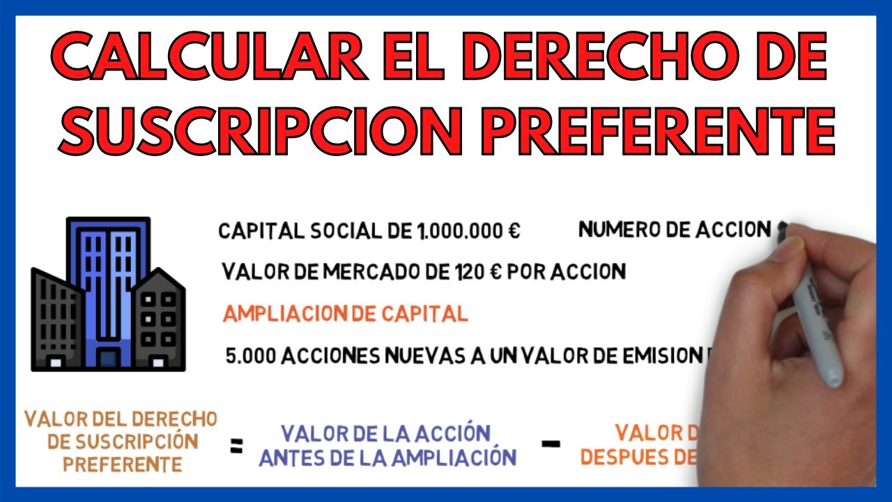 DERECHO de SUSCRIPCION PREFERENTE y su VALOR ✅ | Economía de la Empresa 2 Bach 95#