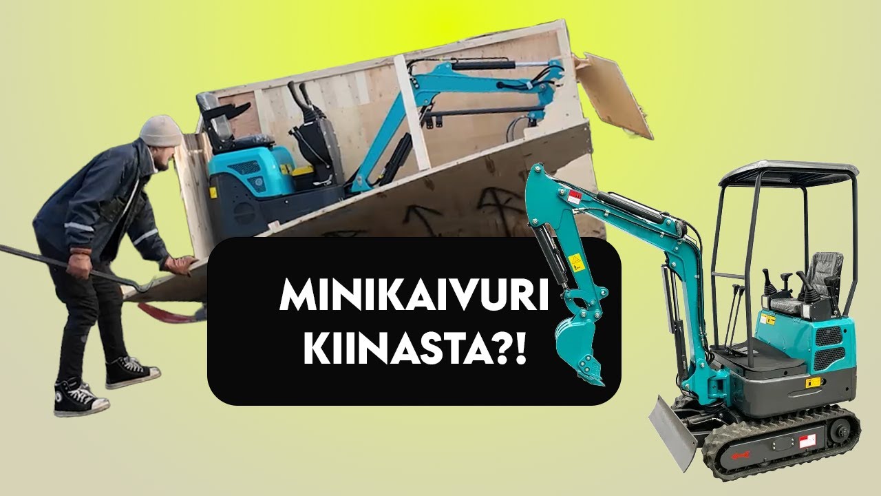 TILASIN MINIKAIVURIN KIINASTA! Löytyykö paketista kaivuri ja mitä kaikkea se sisältää?