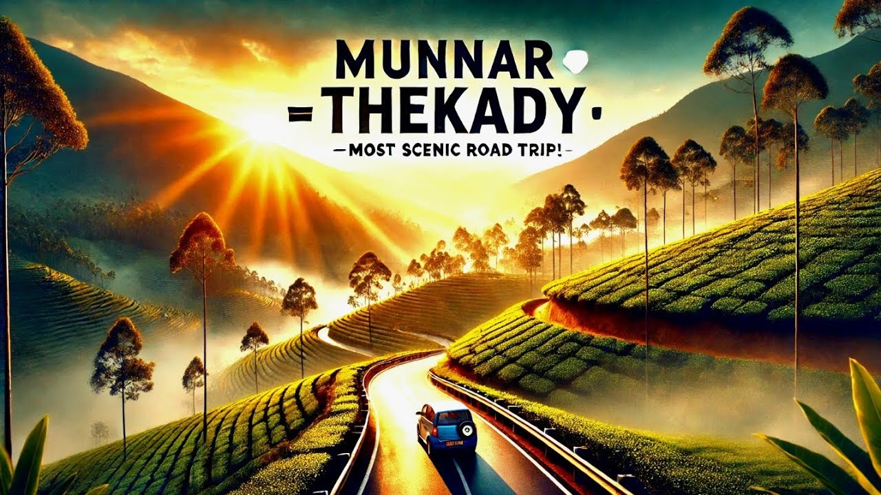 Vlog- 102 Munnar to Thekkady road trip beauty l Munnar Tea Garden | Road trip | Beautiful Kerala