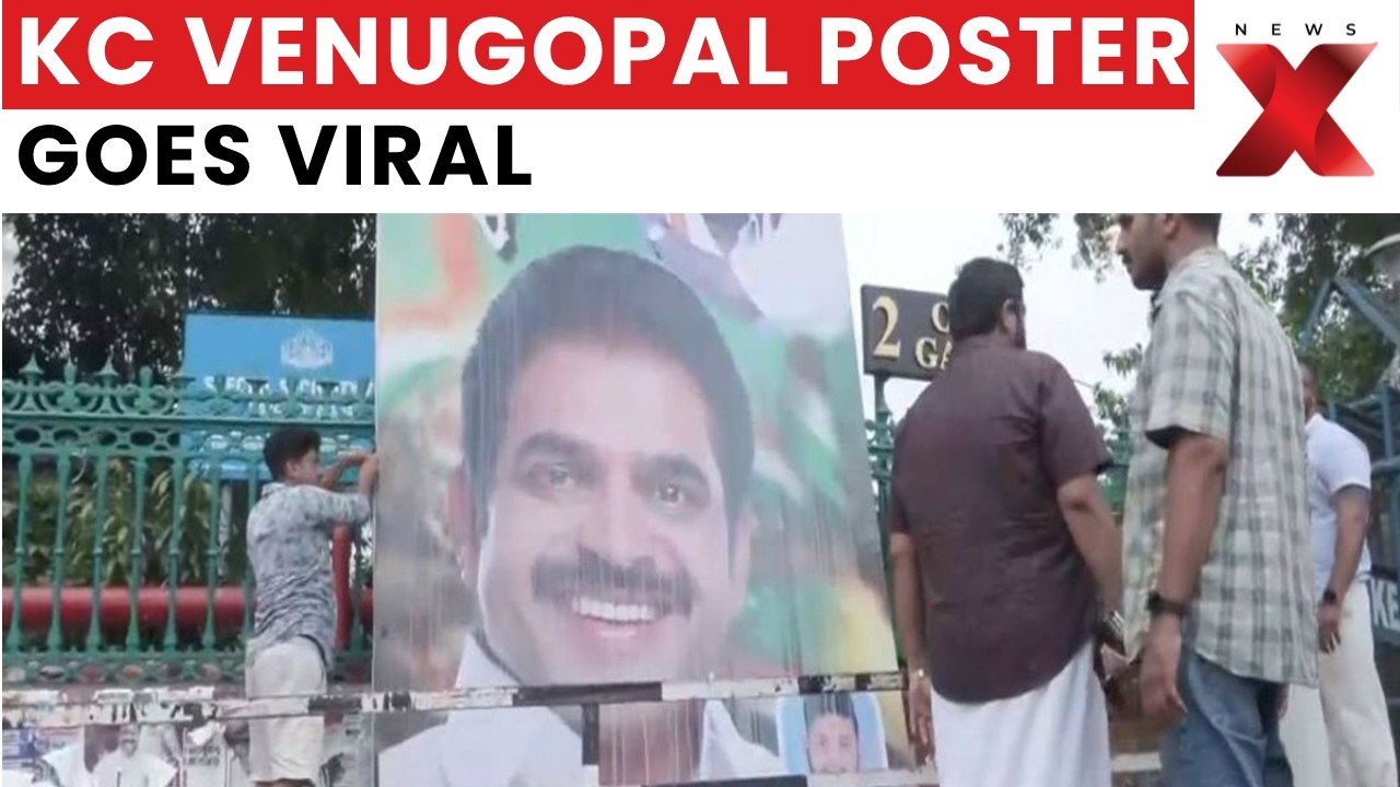 CPI(M) Worker Puts Up Congress Leader KC Venugopal Poster | NewsX