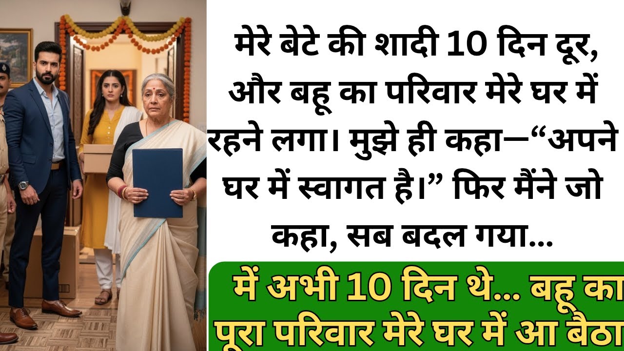मेरे बेटे की शादी 10 दिन दूर,और बहू का परिवार मेरे घर में रहने लगा।