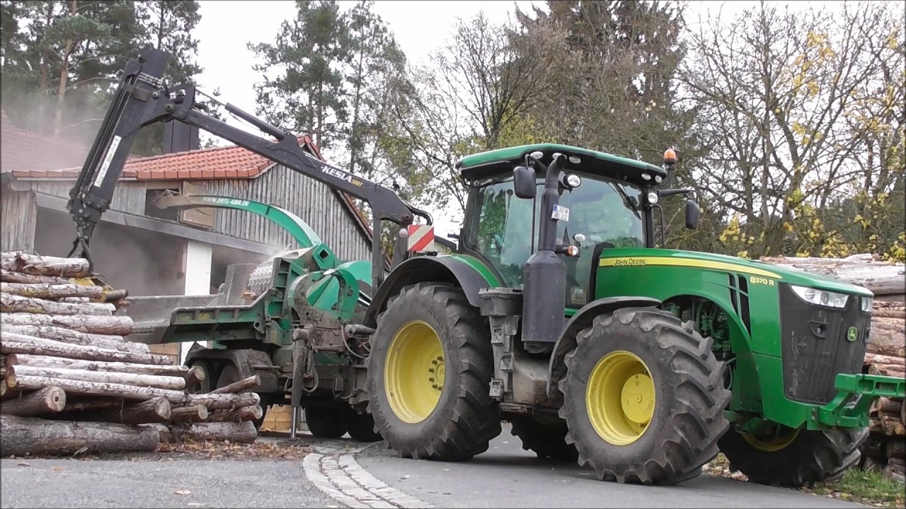 Holzhäckseln 2017 mit John Deere & Jenz // DjI