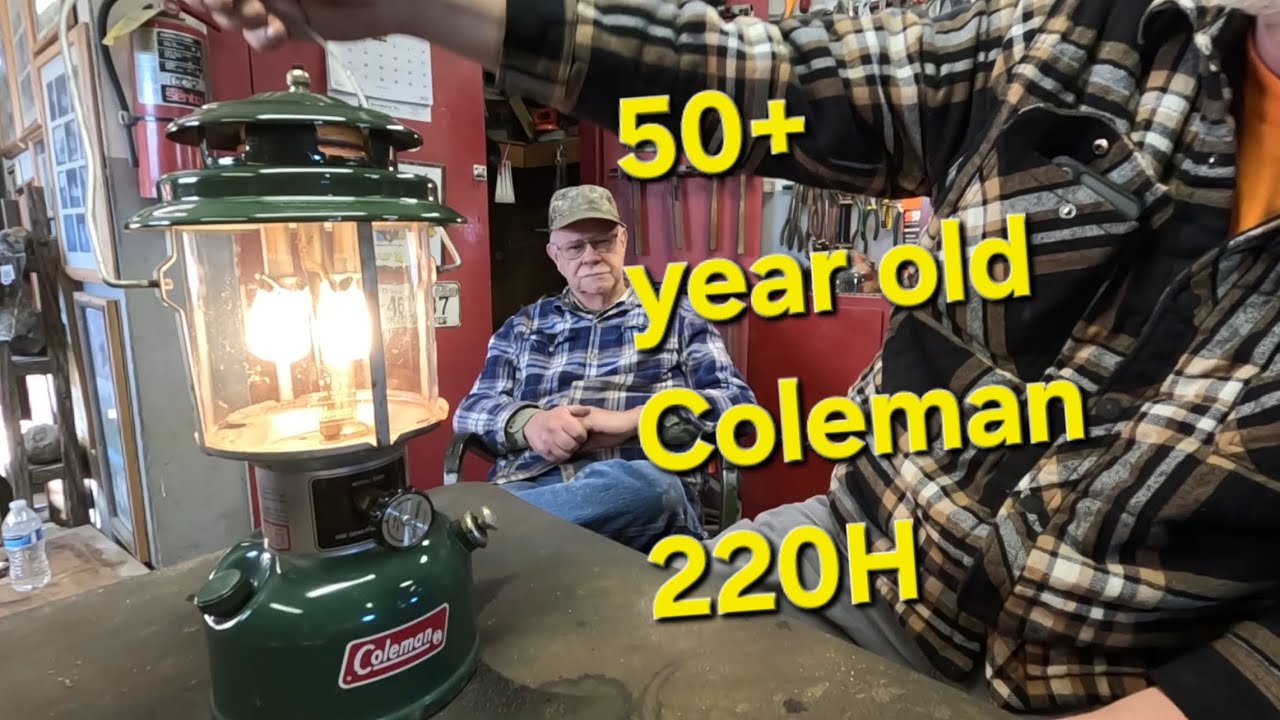 November 1974 Coleman model 220H with the clam shell case, Let's see if it will light! 