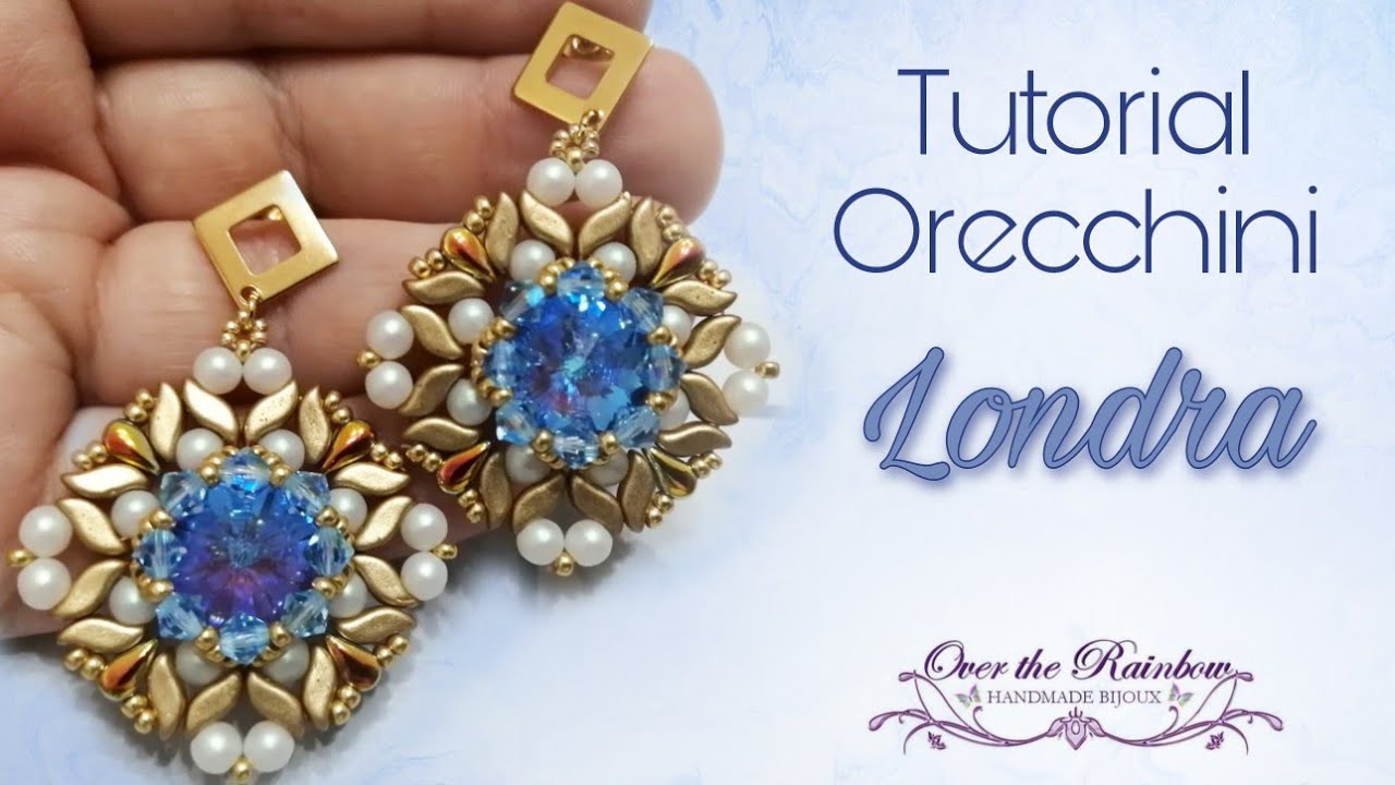 Come realizzare un Orecchino con Cristalli e Perle Swarovski - Tutorial Orecchini Londra
