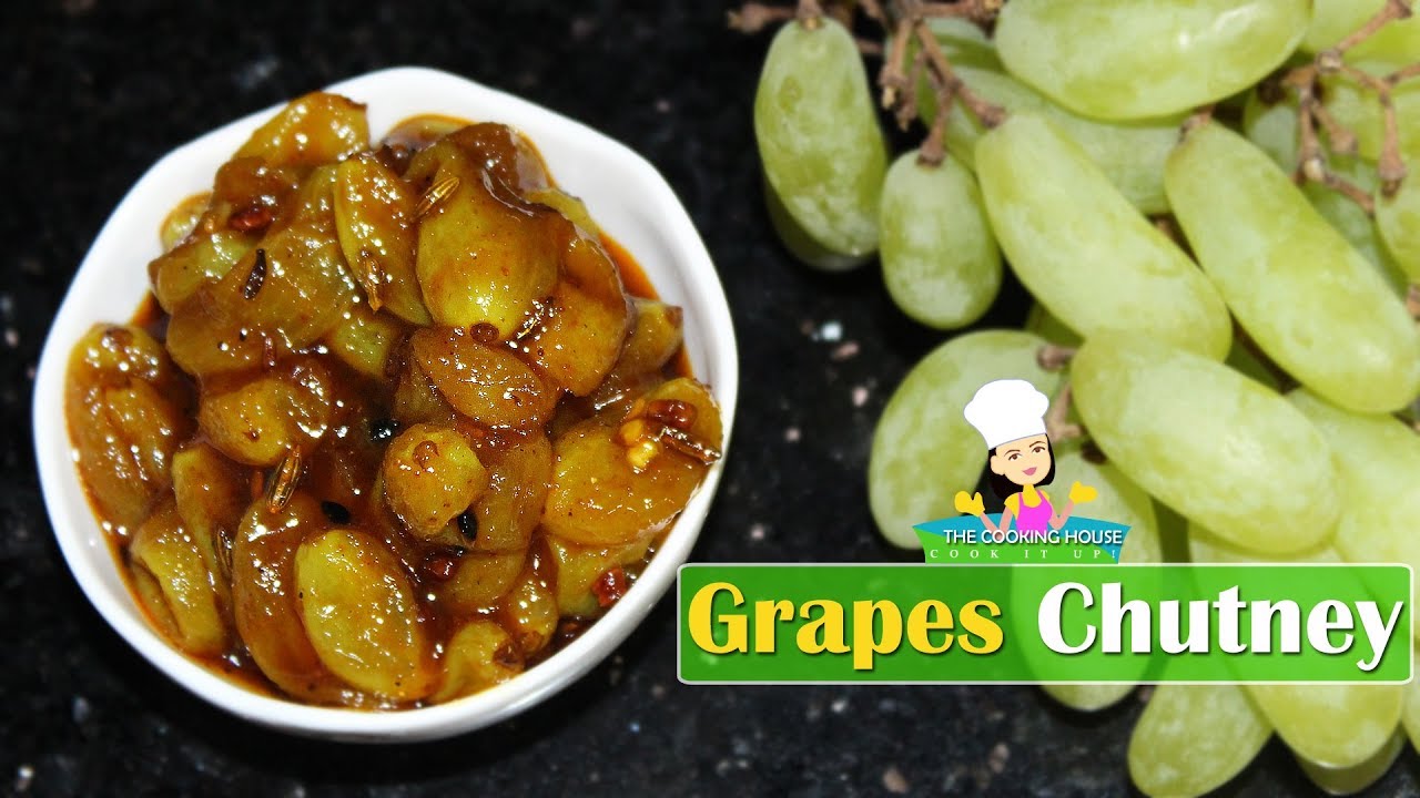 Grapes chutney | Sweet & spicy grapes chutney | How to make grapes chutney