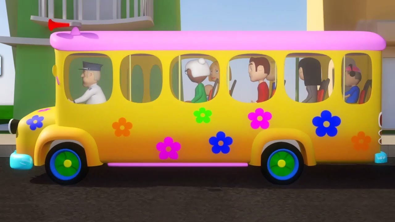 ล้อบนรถบัส | เด็กบ๊องสำหรับเด็ก | เพลงสำหรับเด็ก | Nursery Rhyme For Toddlers | Wheels On The Bus
