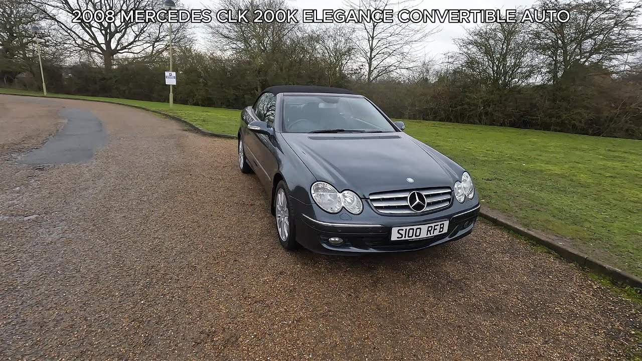 2008 MERCEDES CLK 200K ELEGANCE CONVERTIBLE AUTO