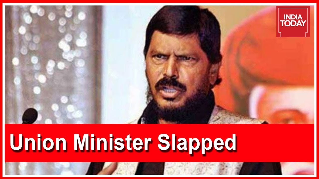 Union Min, Ramdas Athawale Slapped At Event In Maharashtra