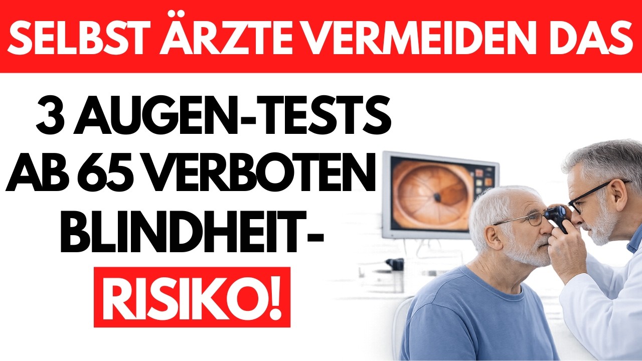 Als Arzt: Diese 3 Augenuntersuchungen würde ich nach 65 NIEMALS machen können Sie ERBLINDEN lassen!