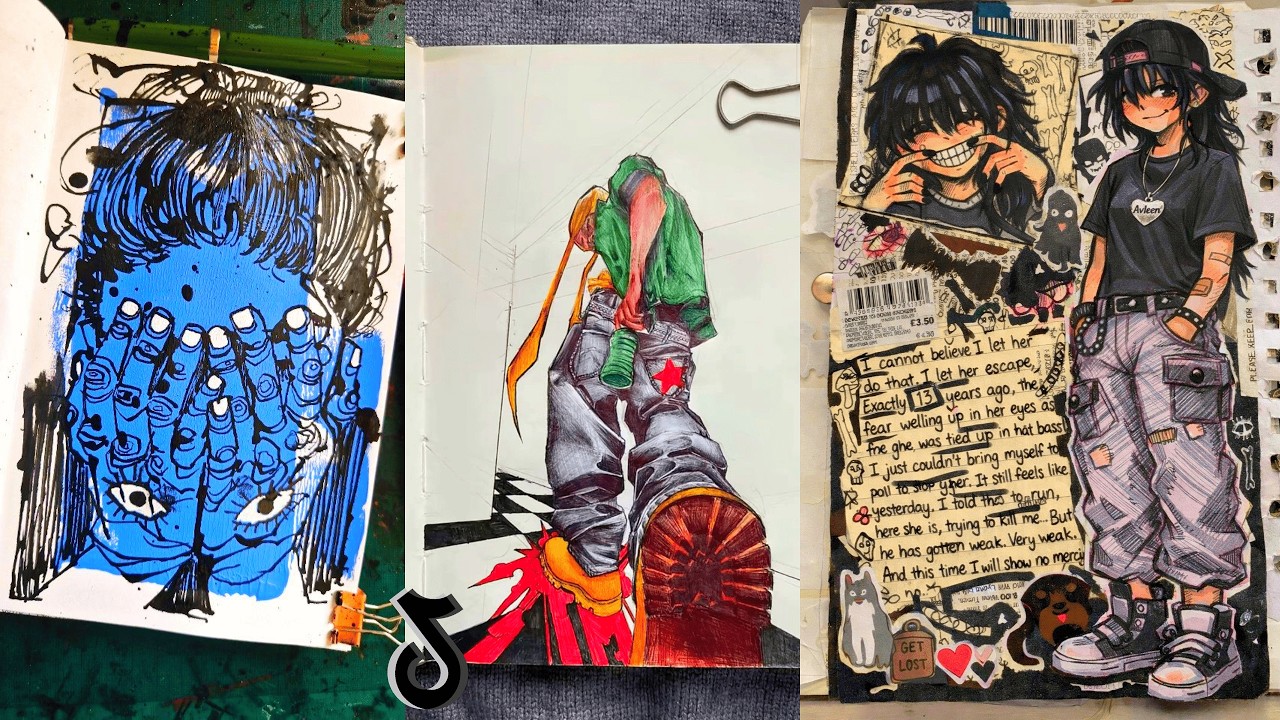 SZKICOWNIK SZTUKI 📖🎨 Kompilacja TIKTOK #125