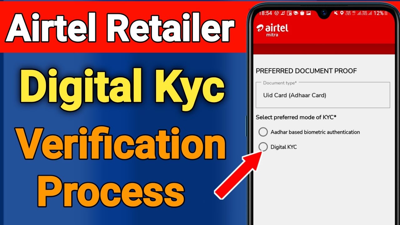 Airtel Retailer digital kyc Retailer verification sim activation process