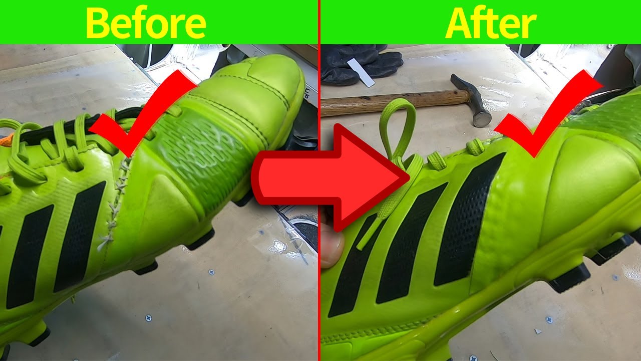 How to repair a soccer shoe upper - Adidas Nitrocharge 1.0 TRX FG