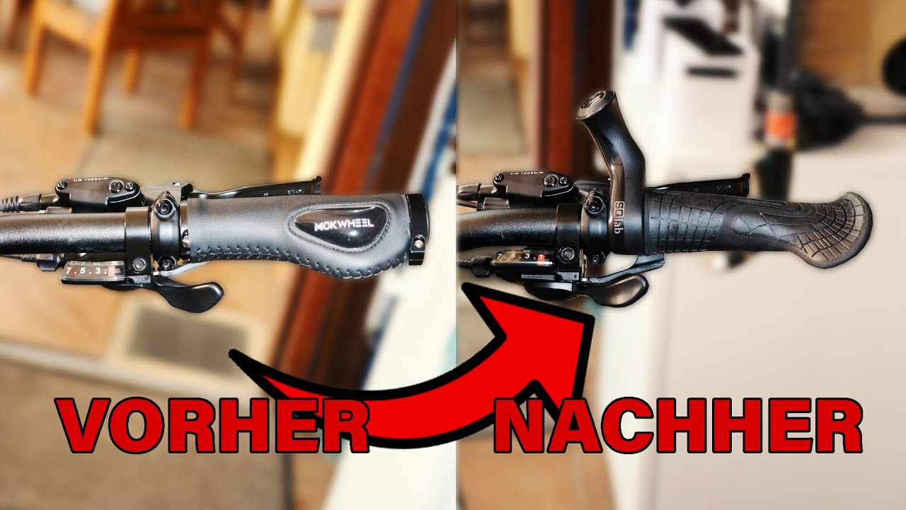 NEUE GRIFFE am MOKWHEEL BASALT | SQlab 710 Fahrradgriffe + 410/402 Innerbarends