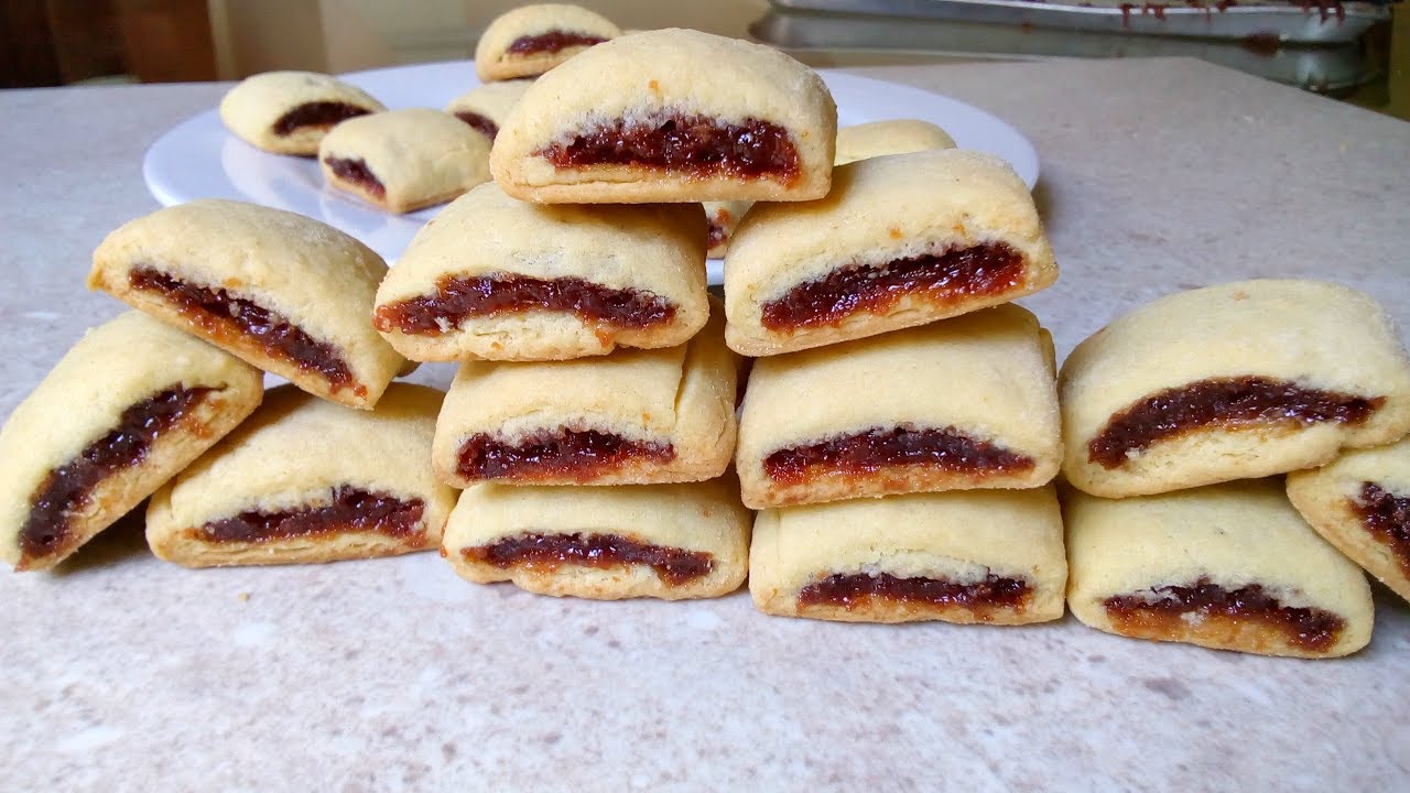 Galletas de guayaba tipo newton.