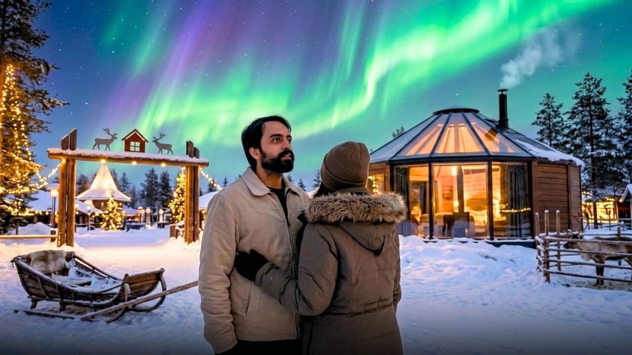 -20°C Night in Finland 🇫🇮 | Yurt Life with My Wife