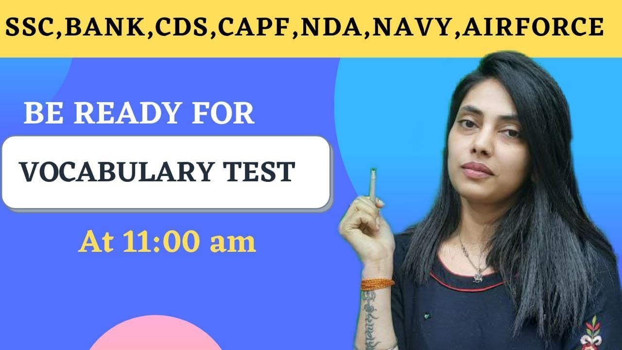Vocabulary Booster | Vocabulary Test || English Vocab By Suman Sharma Mam || Serene Paathshala