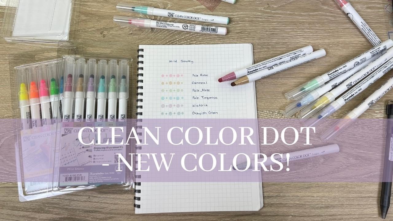 Kuretake Clean Color Dot - New Colors