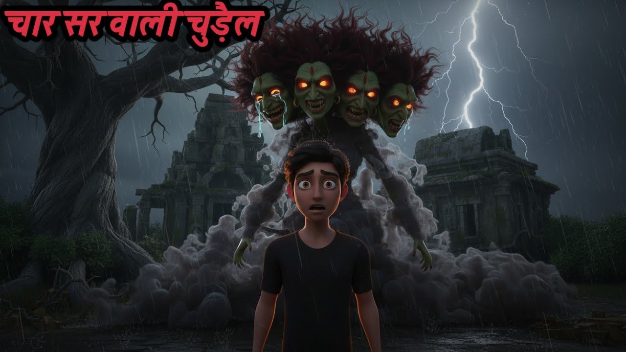 चार सर वाली चुड़ैल – डर के पीछे छुपा सच //hindi kahani//horrer story//witch story//❤️