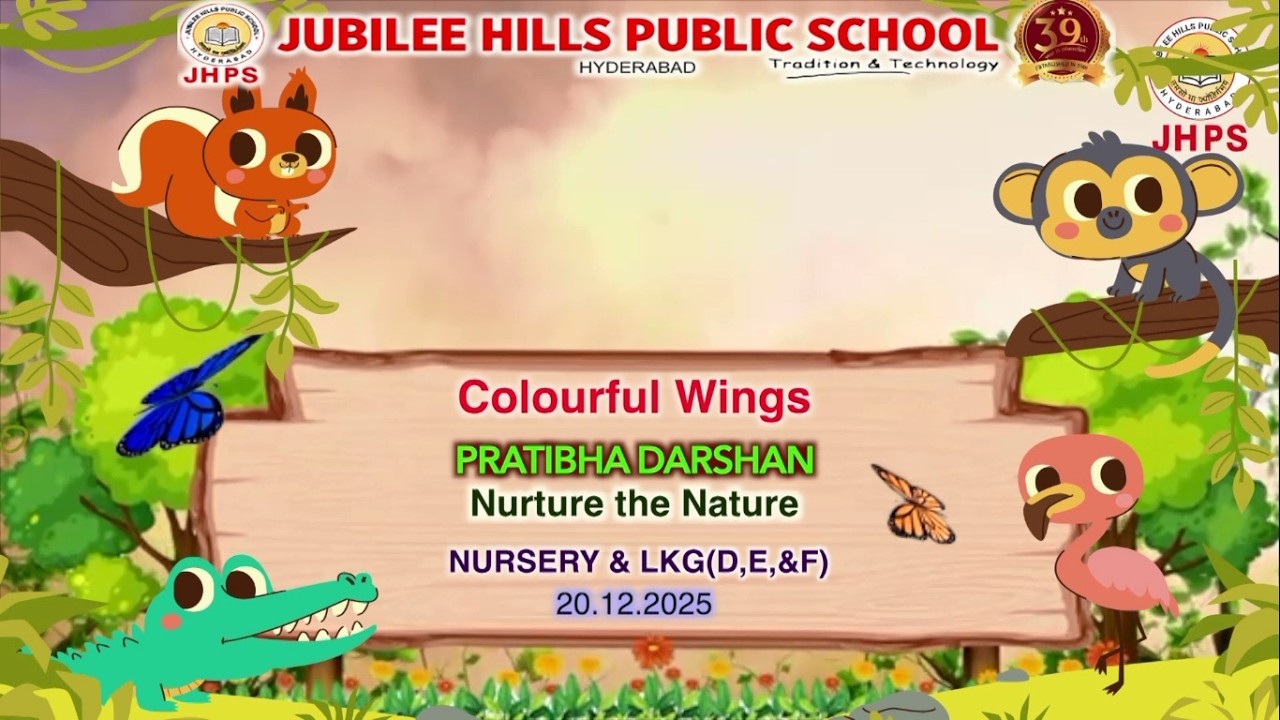 JHPS, HYD|COLOURFUL WINGS |NURSARY & LKG (D,E&F)| PRATIBHA DARSHAN 2025 |JUBILEE HILLS PUBLIC SCHOOL
