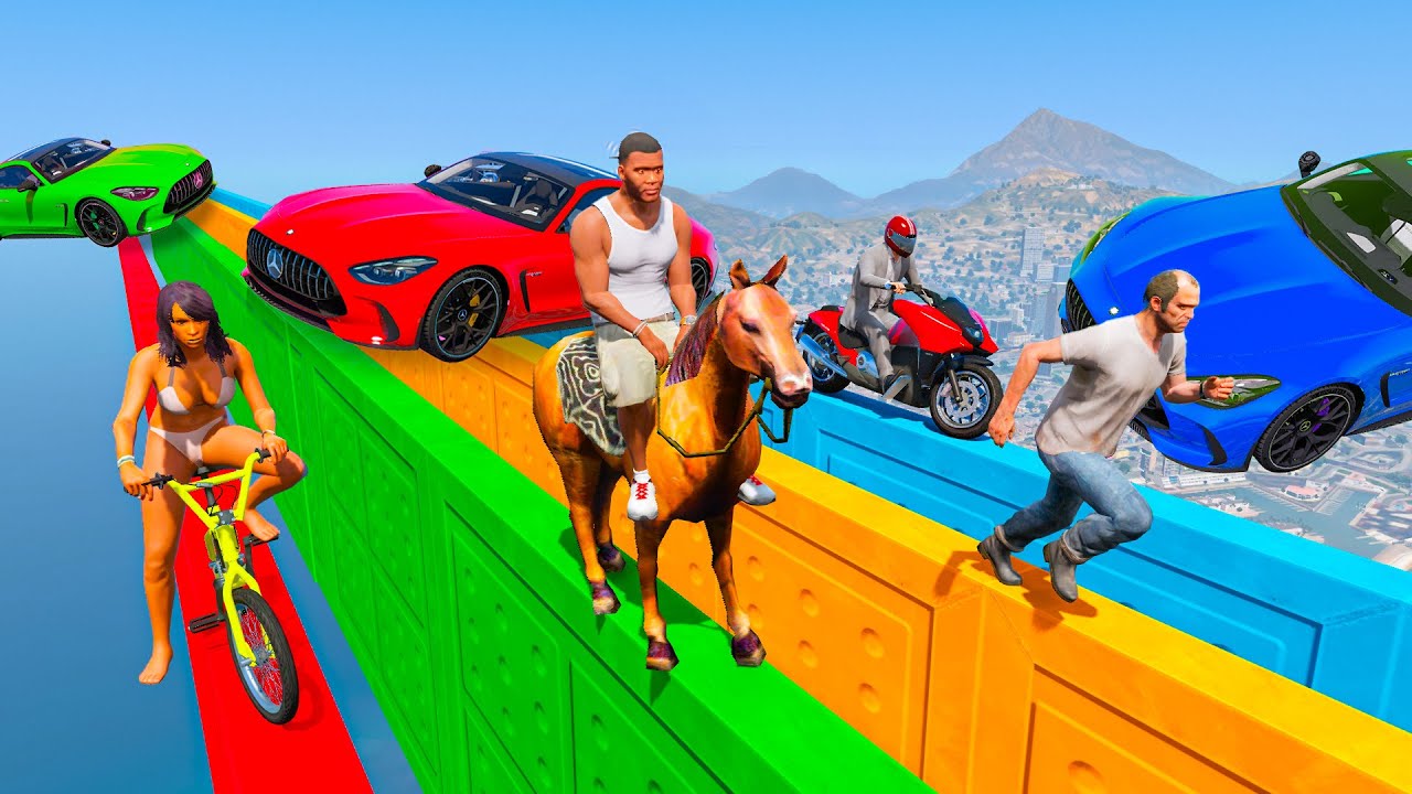 CORRE O TE ATROPELLO PERO HAY 4 CAMINOS!! LAS MAYORES RISAS!! - GTA 5 ONLINE