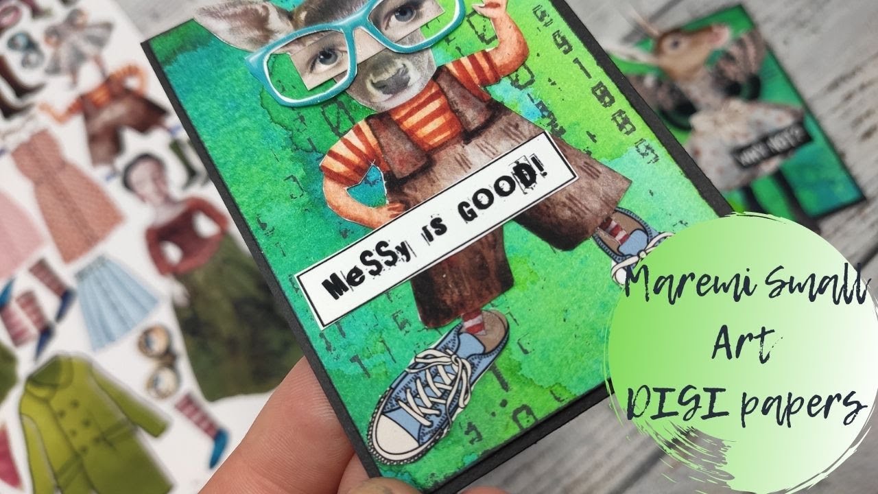 ATC with DIGI papers- weird collaging