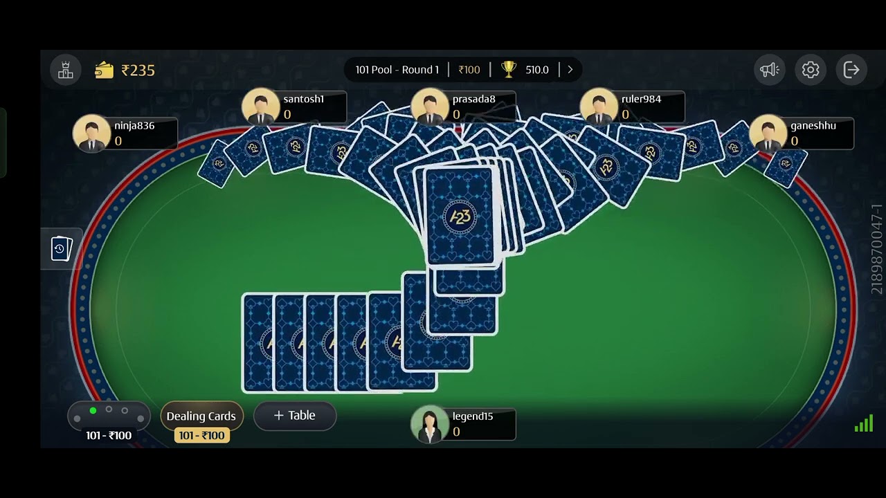 A23 Rummy gameplay