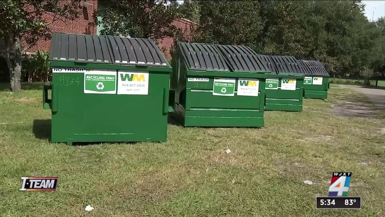 Dumpsters arrive at recycling drop-off sites, some concerned for local parks