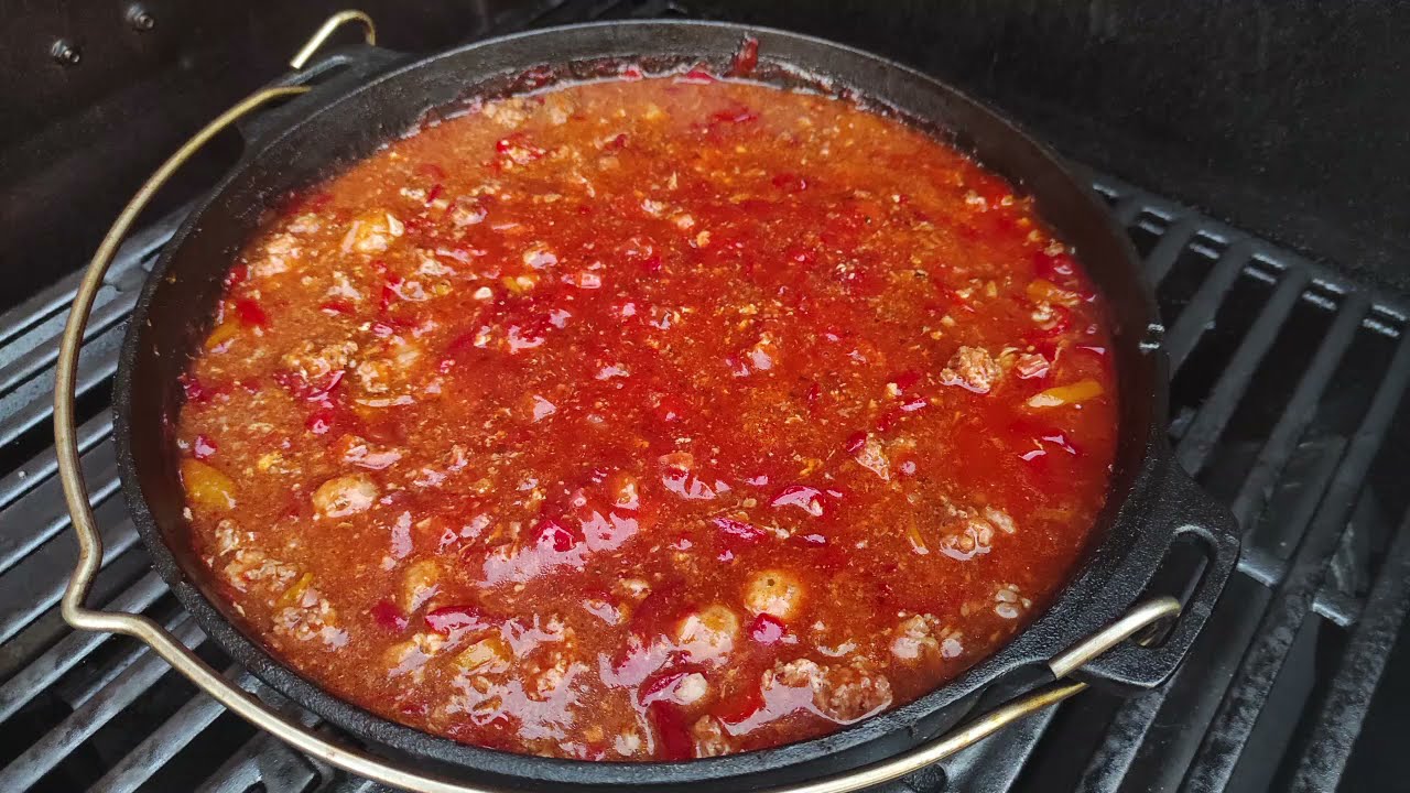 Pfundstopf im Petromax Dutch Oven ft9 auf dem Gasgrill