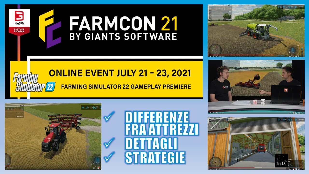 🚜 FARMING SIMULATOR 22 🔍Analisi video FARMCON 21 [2] #nicko87 #farmingsimulator22