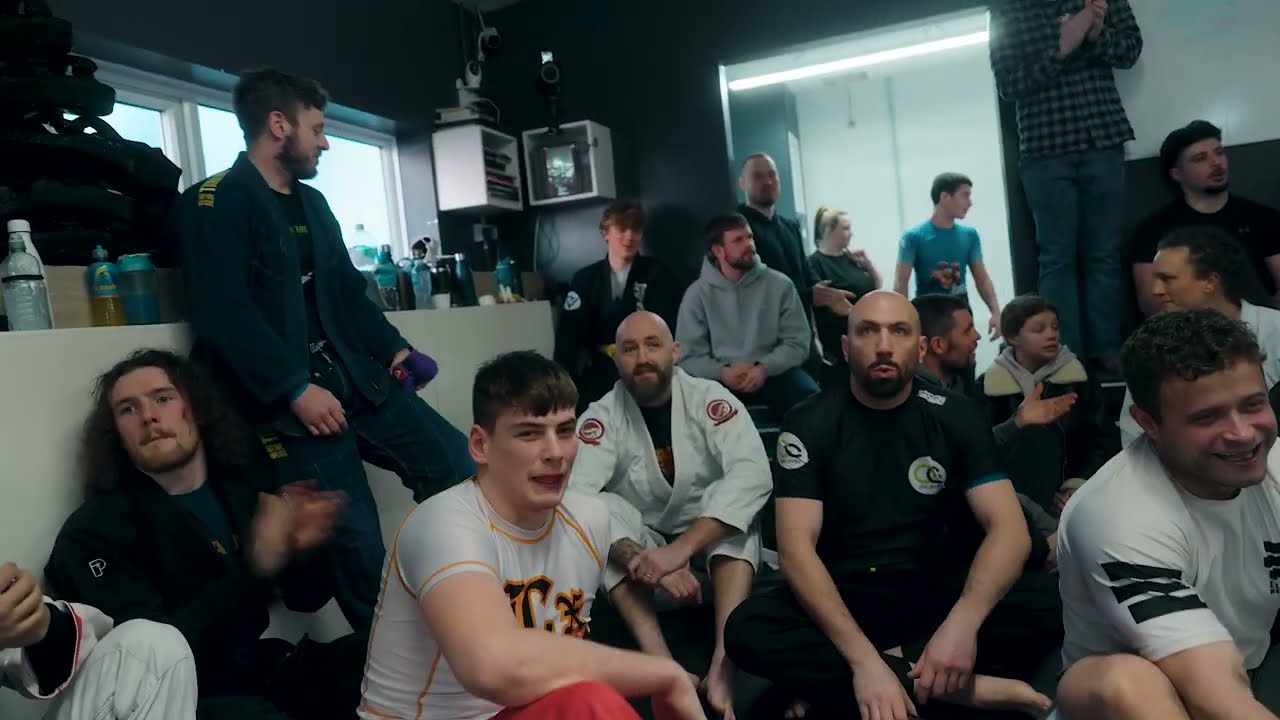 Stefan gets a blue belt in jiujitsu