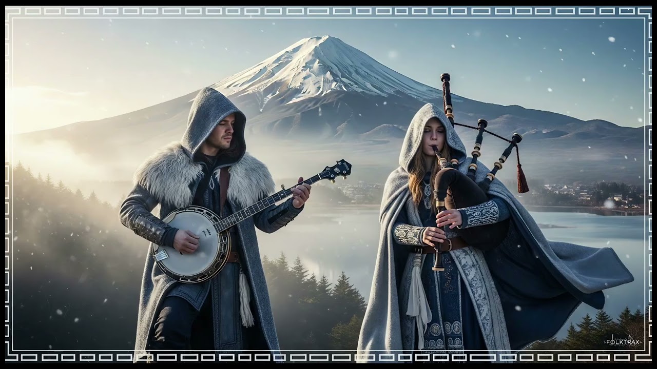 Echoes of the Summit — Banjo & Bagpipe at Mount Fuji