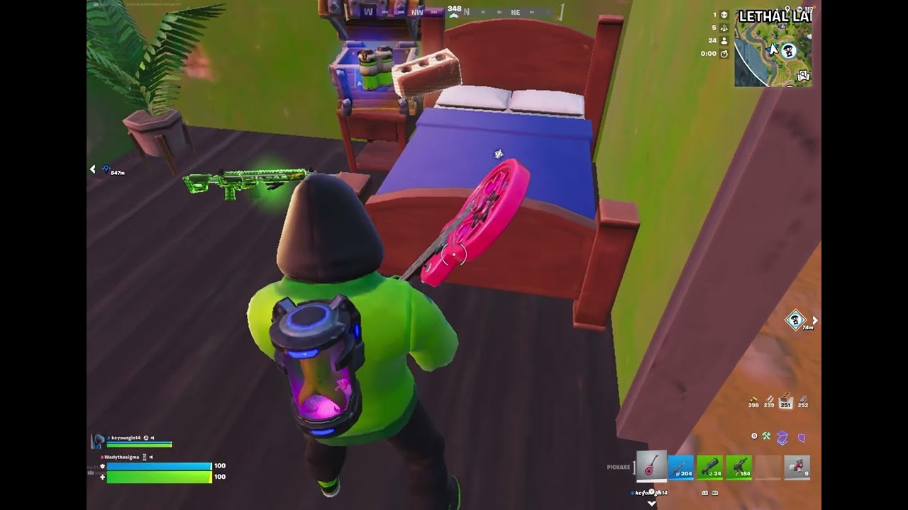 Playing Fortnite battle Royal with my friend and me(I don’t think u guys could hear me)