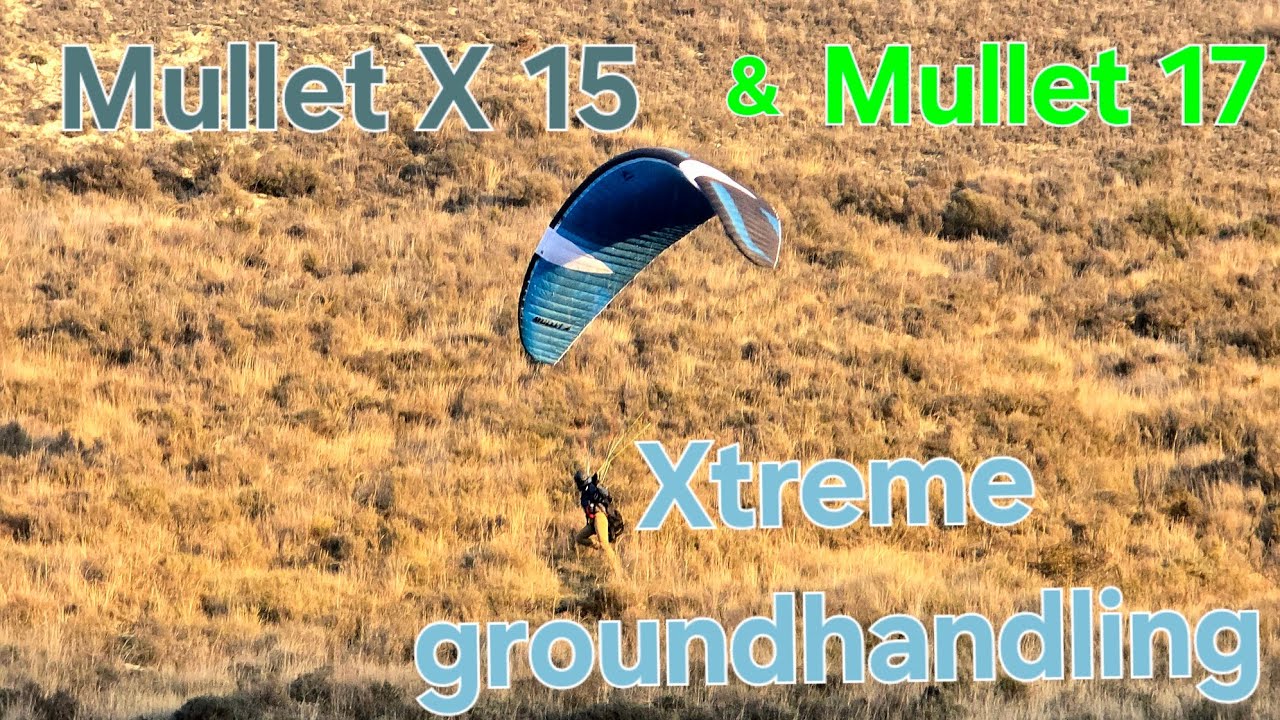 Flying in strong inland winds with parakite technology FLOW MULLET & MULLET X paragliding