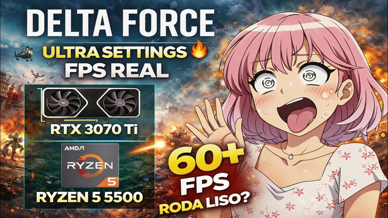 Delta Force: Na RTX 3070TI + RYZEN 5 5500  | Benchmark