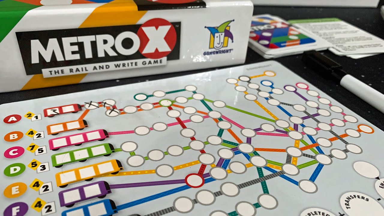 DGA Plays Board Games: Metro X: The Rail and Write Game